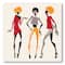 Designart - African American Women Silhouettes I - Modern Canvas Wall Art Print